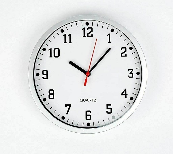 WHITE WALL CLOCK LARGE VINTAGE ROUND MODERN HOME OFFICE BEDROOM TIME KITCHEN QUARTZ